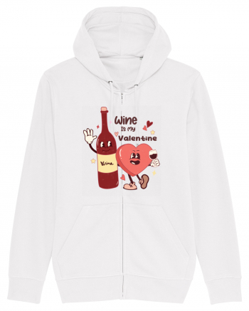 Retro Chic Valentine - Wine is my valentine White