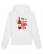 Retro Chic Valentine - Wine is my valentine Hanorac Unisex Drummer