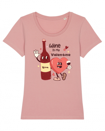 Retro Chic Valentine - Wine is my valentine Canyon Pink