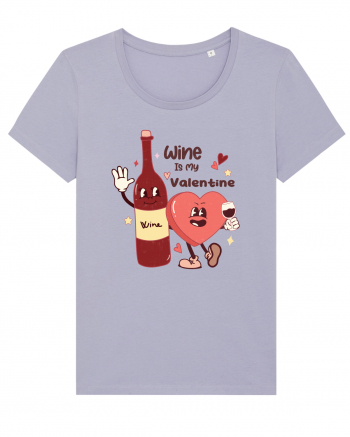 Retro Chic Valentine - Wine is my valentine Lavender