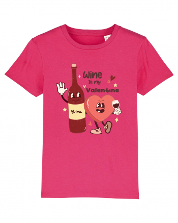 Retro Chic Valentine - Wine is my valentine Raspberry