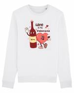 Retro Chic Valentine - Wine is my valentine Bluză mânecă lungă Unisex Rise