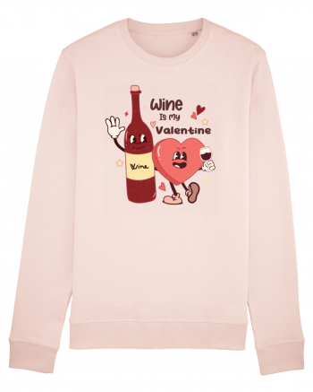 Retro Chic Valentine - Wine is my valentine Candy Pink