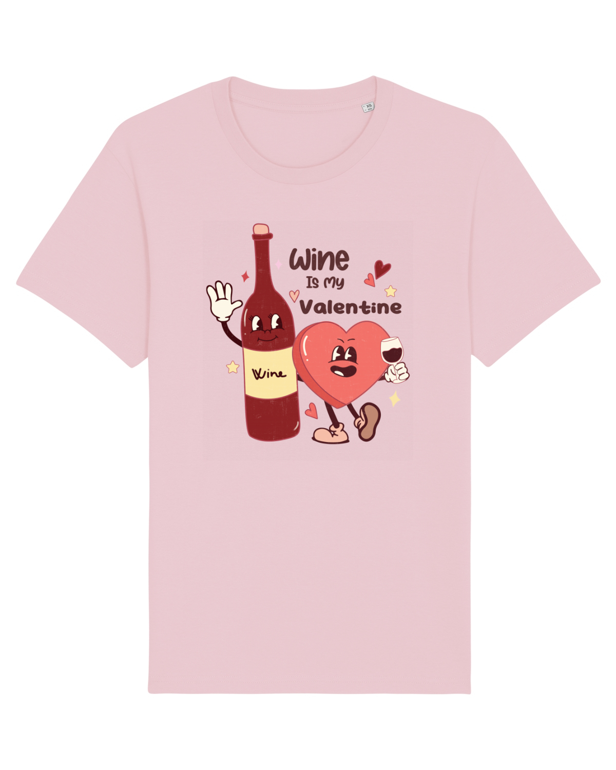 Tricou mânecă scurtă Unisex Rocker Cotton Pink