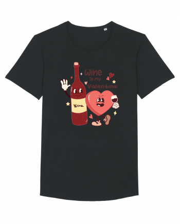 Retro Chic Valentine - Wine is my valentine Black