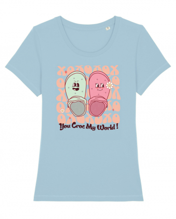 Retro Chic Valentine - You croc my world Sky Blue