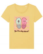 Retro Chic Valentine - You croc my world Tricou mânecă scurtă guler larg fitted Damă Expresser