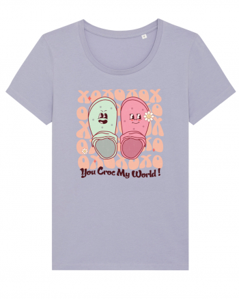 Retro Chic Valentine - You croc my world Lavender