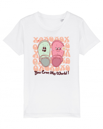 Retro Chic Valentine - You croc my world White