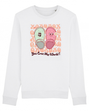 Retro Chic Valentine - You croc my world White