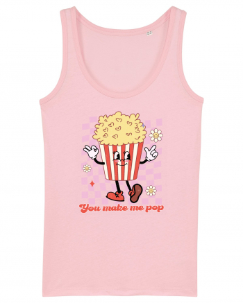 Retro Chic Valentine - You make me pop Cotton Pink