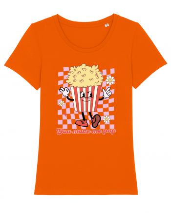 Retro Chic Valentine - You make me pop Bright Orange