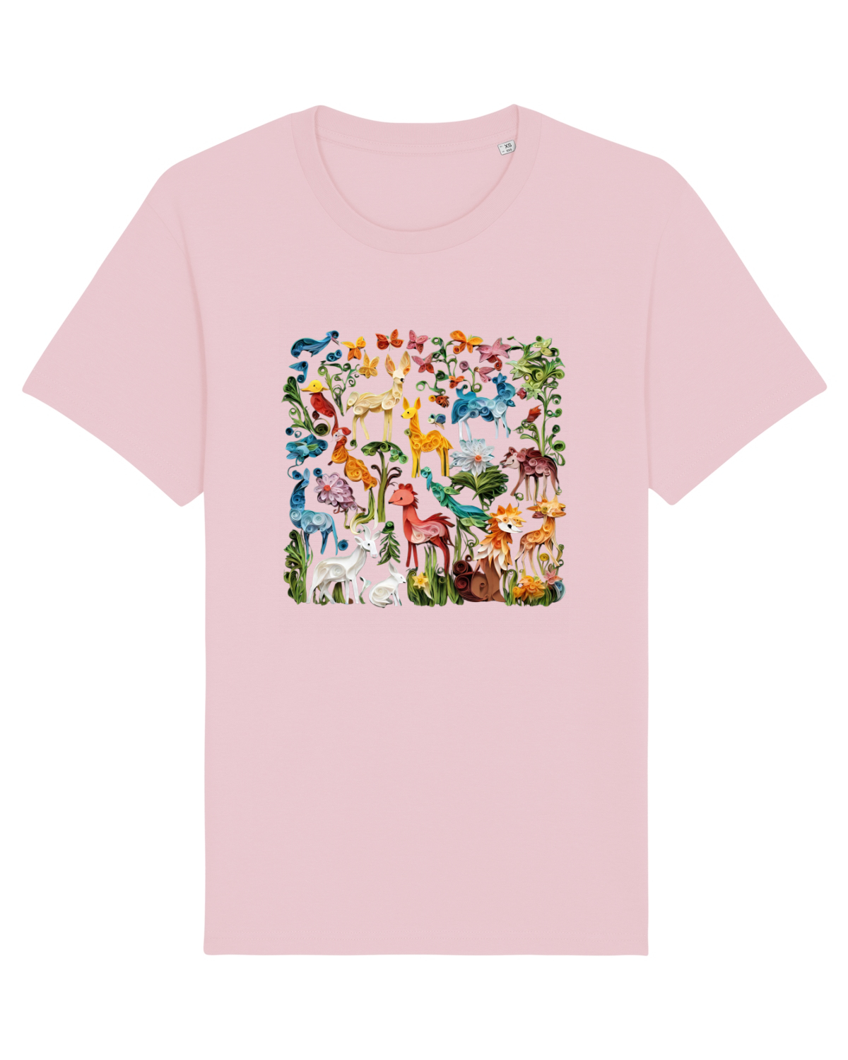 Tricou mânecă scurtă Unisex Rocker Cotton Pink
