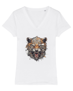 Tiger's Wrath Tricou mânecă scurtă guler V Damă Evoker