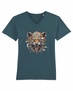 Tiger's Wrath Tricou mânecă scurtă guler V Bărbat Presenter