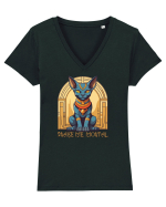 PRAISE ME, MORTAL!- PISICA SFINX 2 Tricou mânecă scurtă guler V Damă Evoker