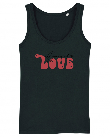 de dragoste in stil retro vintage - All You Need Is Love Black