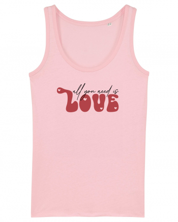 de dragoste in stil retro vintage - All You Need Is Love Cotton Pink