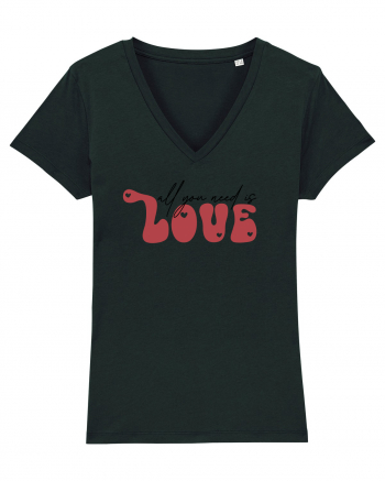 de dragoste in stil retro vintage - All You Need Is Love Black