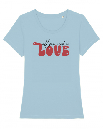 de dragoste in stil retro vintage - All You Need Is Love Sky Blue