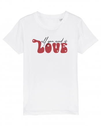 de dragoste in stil retro vintage - All You Need Is Love White