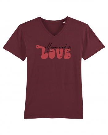 de dragoste in stil retro vintage - All You Need Is Love Burgundy