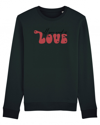 de dragoste in stil retro vintage - All You Need Is Love Black