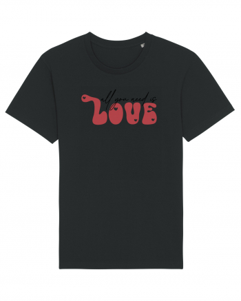 de dragoste in stil retro vintage - All You Need Is Love Black