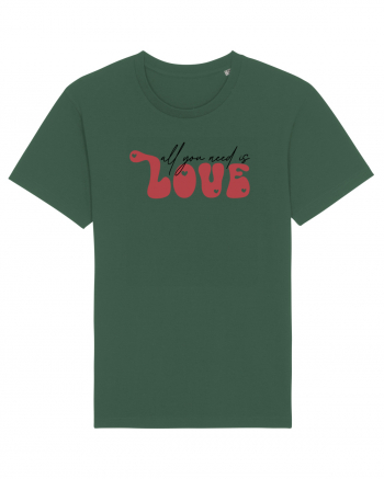 de dragoste in stil retro vintage - All You Need Is Love Bottle Green