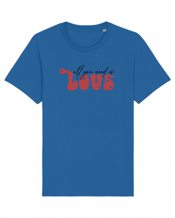 de dragoste in stil retro vintage - All You Need Is Love Royal Blue