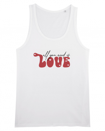 de dragoste in stil retro vintage - All You Need Is Love White