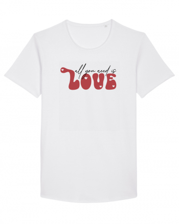 de dragoste in stil retro vintage - All You Need Is Love White