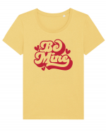 de dragoste in stil retro vintage - Be Mine Tricou mânecă scurtă guler larg fitted Damă Expresser