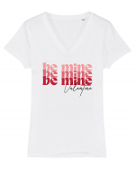 de dragoste in stil retro vintage - Be Mine Valentine Tricou mânecă scurtă guler V Damă Evoker