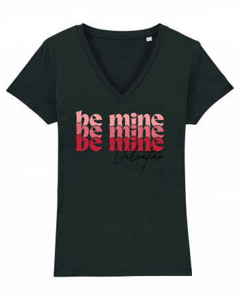 de dragoste in stil retro vintage - Be Mine Valentine Black