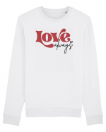 de dragoste in stil retro vintage - Love Always Bluză mânecă lungă Unisex Rise