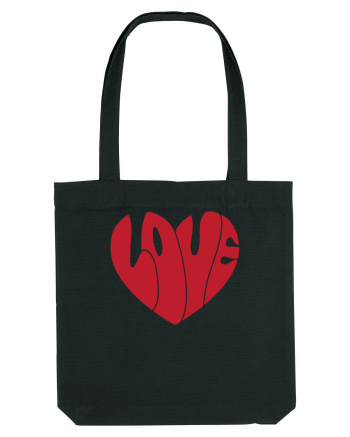 de dragoste in stil retro vintage - Love heart Black