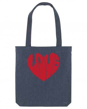 de dragoste in stil retro vintage - Love heart Midnight Blue