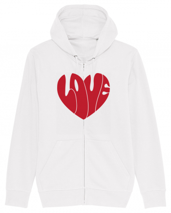 de dragoste in stil retro vintage - Love heart White