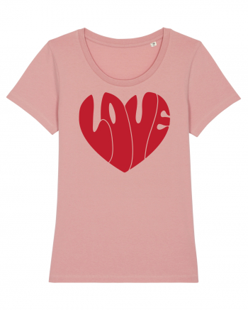 de dragoste in stil retro vintage - Love heart Canyon Pink