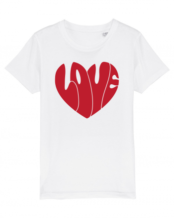 de dragoste in stil retro vintage - Love heart White