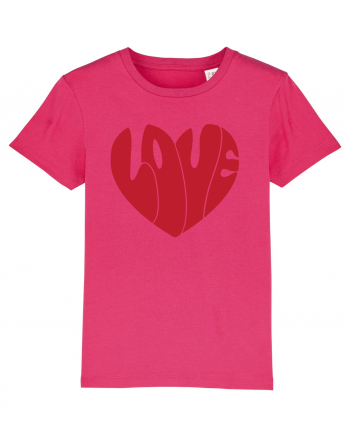 de dragoste in stil retro vintage - Love heart Raspberry