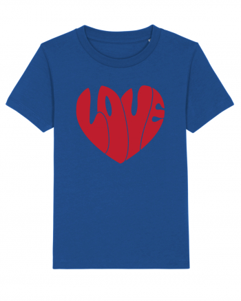 de dragoste in stil retro vintage - Love heart Majorelle Blue