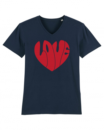 de dragoste in stil retro vintage - Love heart French Navy