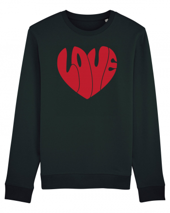 de dragoste in stil retro vintage - Love heart Black