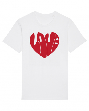 de dragoste in stil retro vintage - Love heart White