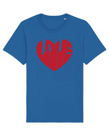 de dragoste in stil retro vintage - Love heart Royal Blue