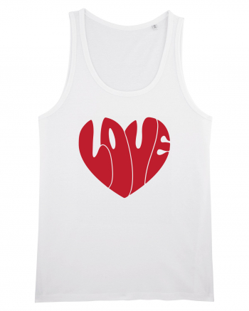 de dragoste in stil retro vintage - Love heart White