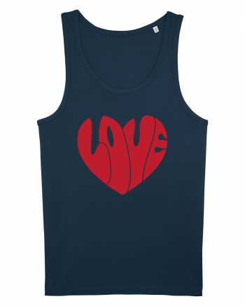 de dragoste in stil retro vintage - Love heart Navy