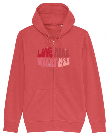 de dragoste in stil retro vintage - Love More Worry Less Carmine Red